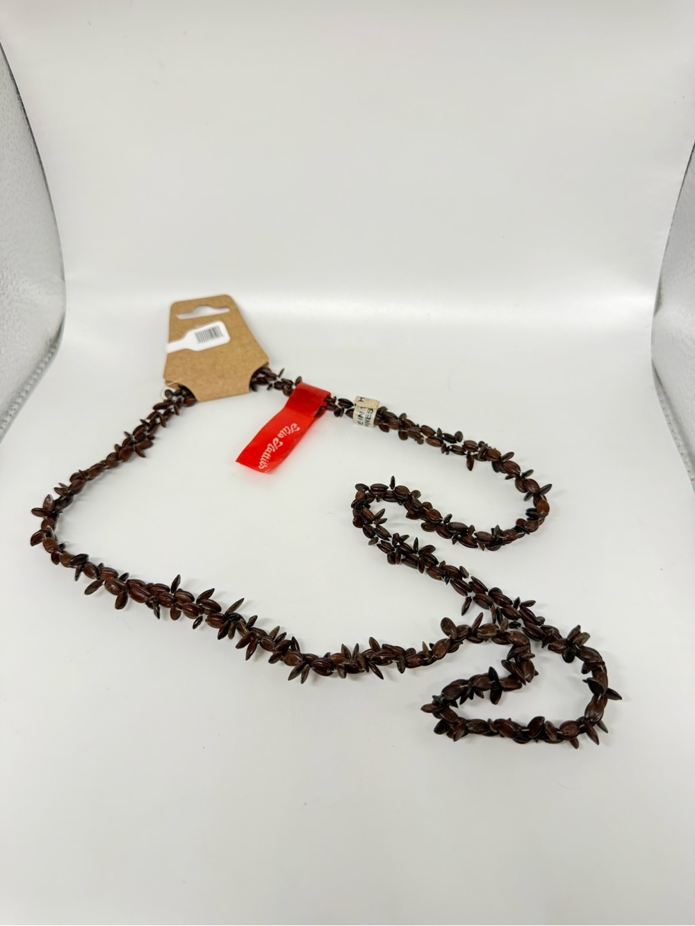 Vintage Hilo Hattie Hawaiian Seed Necklace Made in Philippines 30”+ NOS
